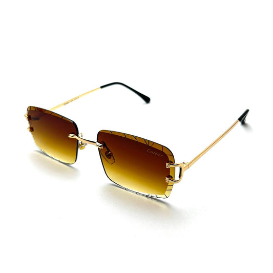 Cartier CT0425S Rimless – Gold Havana Gradient