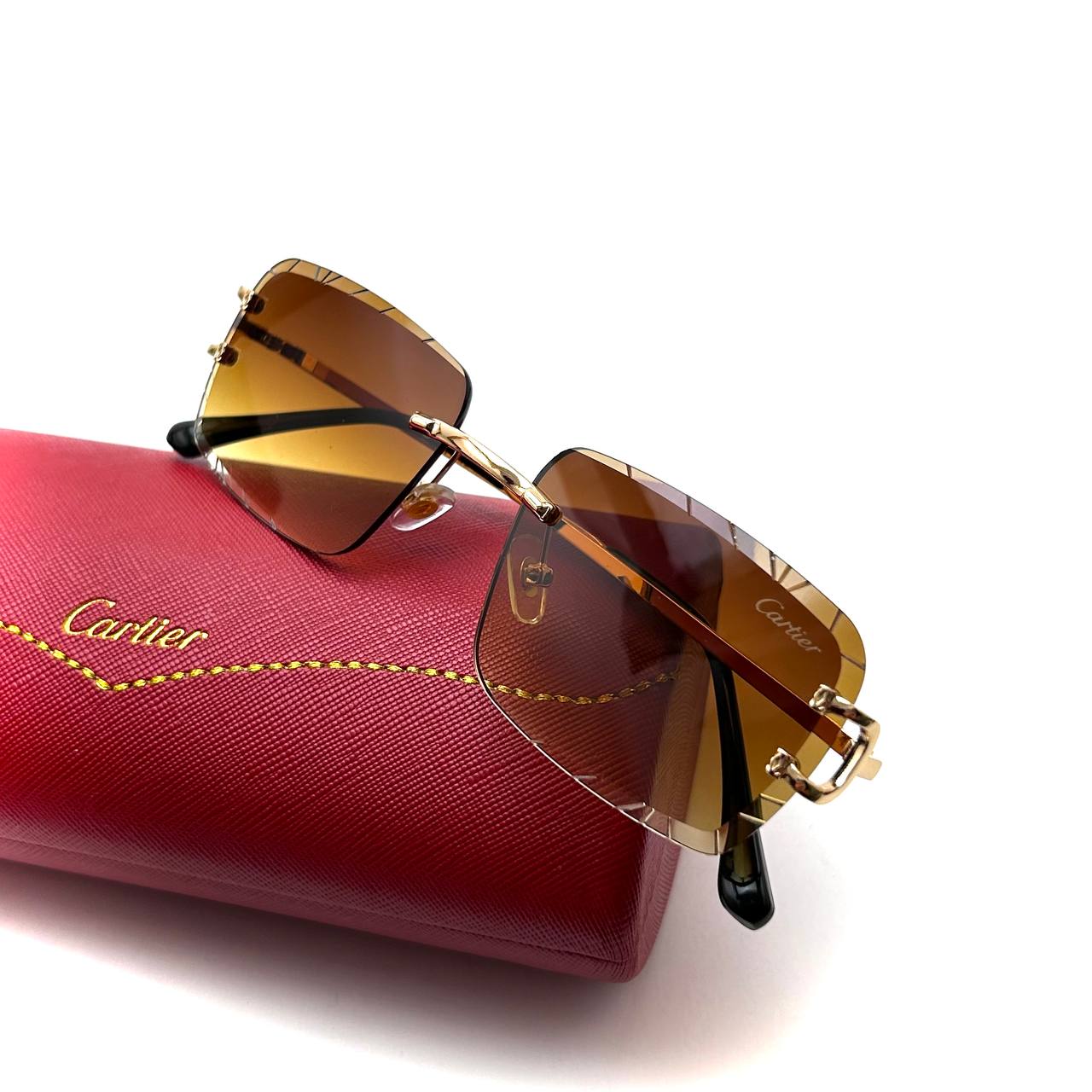 Cartier CT0425S Rimless – Gold Havana Gradient