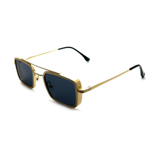 Marc Jacobs – Gold Rectangle Frame / Dark Blue Lenses