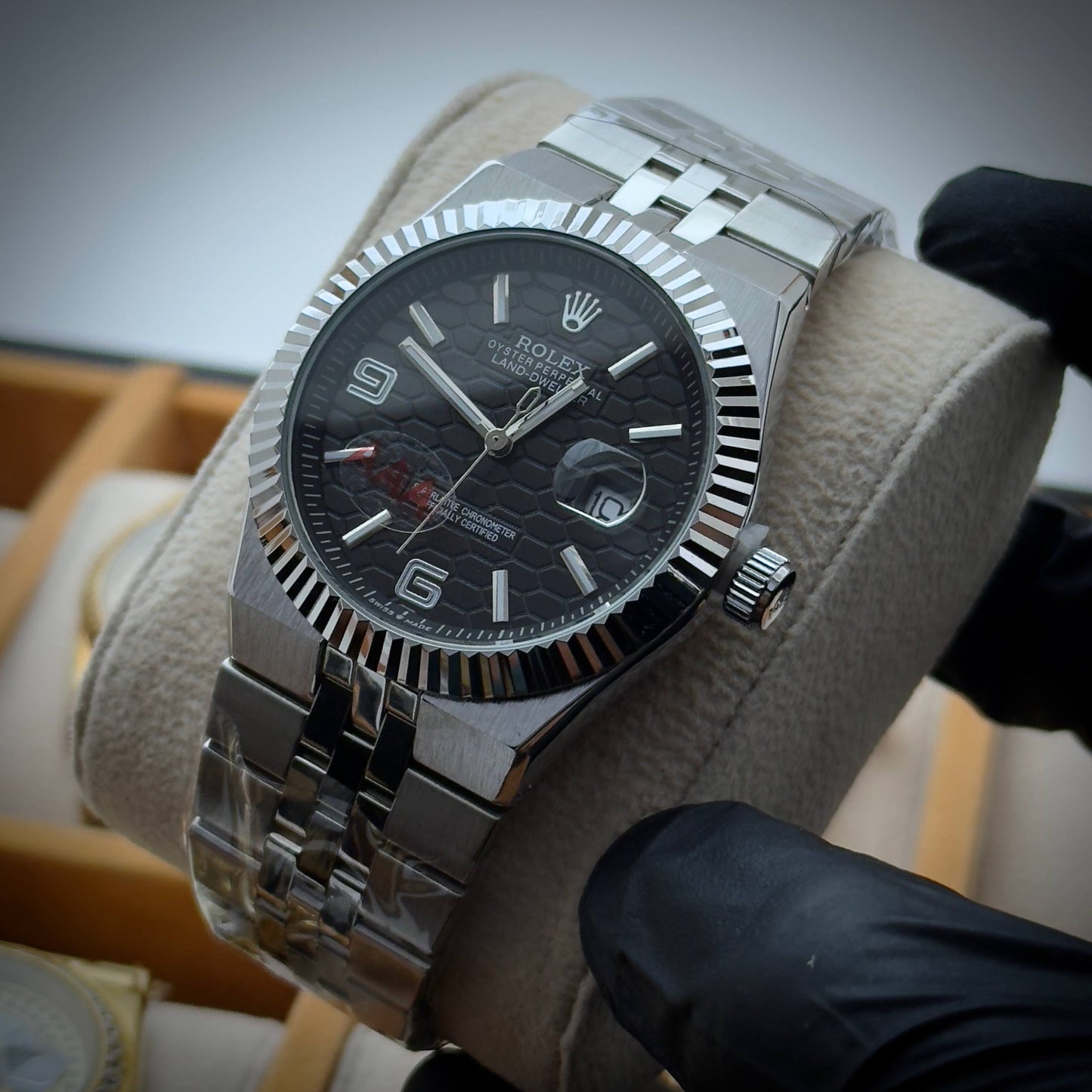 Rolex Datejust – Silver Black (Men)