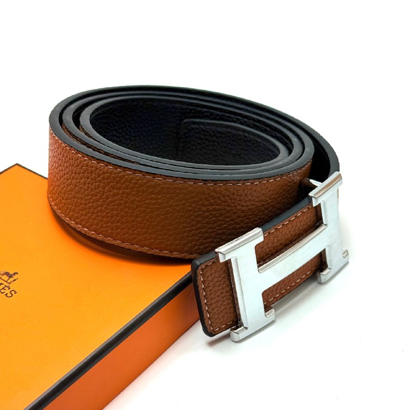 Hermès Constance Belt - Silver Brown