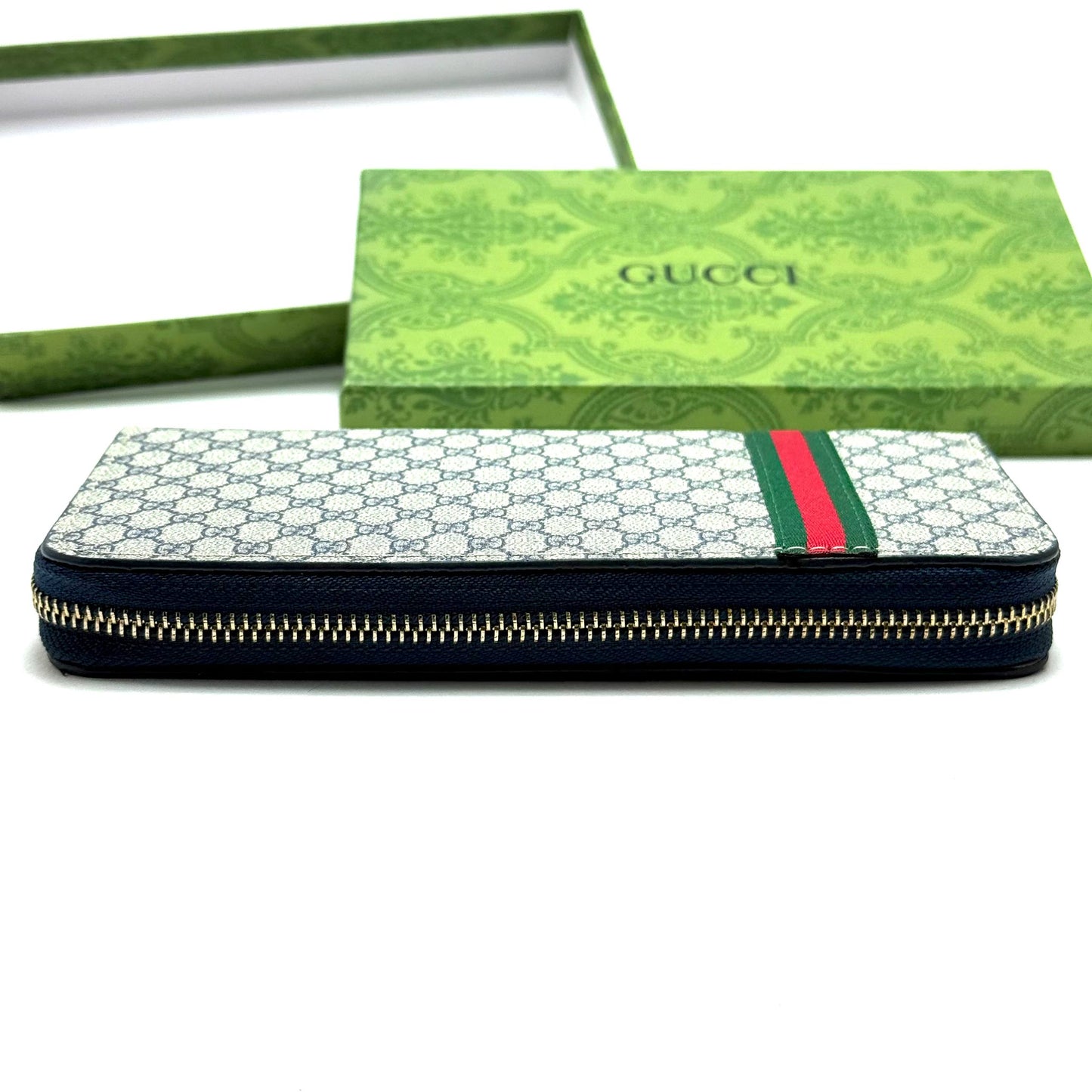 Gucci GG Supreme Zip Wallet — Multicolor