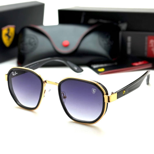Ray-Ban Ferrari RB3703M – Black Gold Purple Gradient