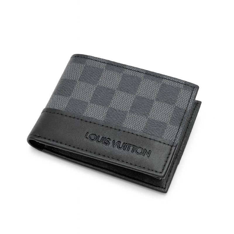 Louis Vuitton Canvas Wallet – Black Grey