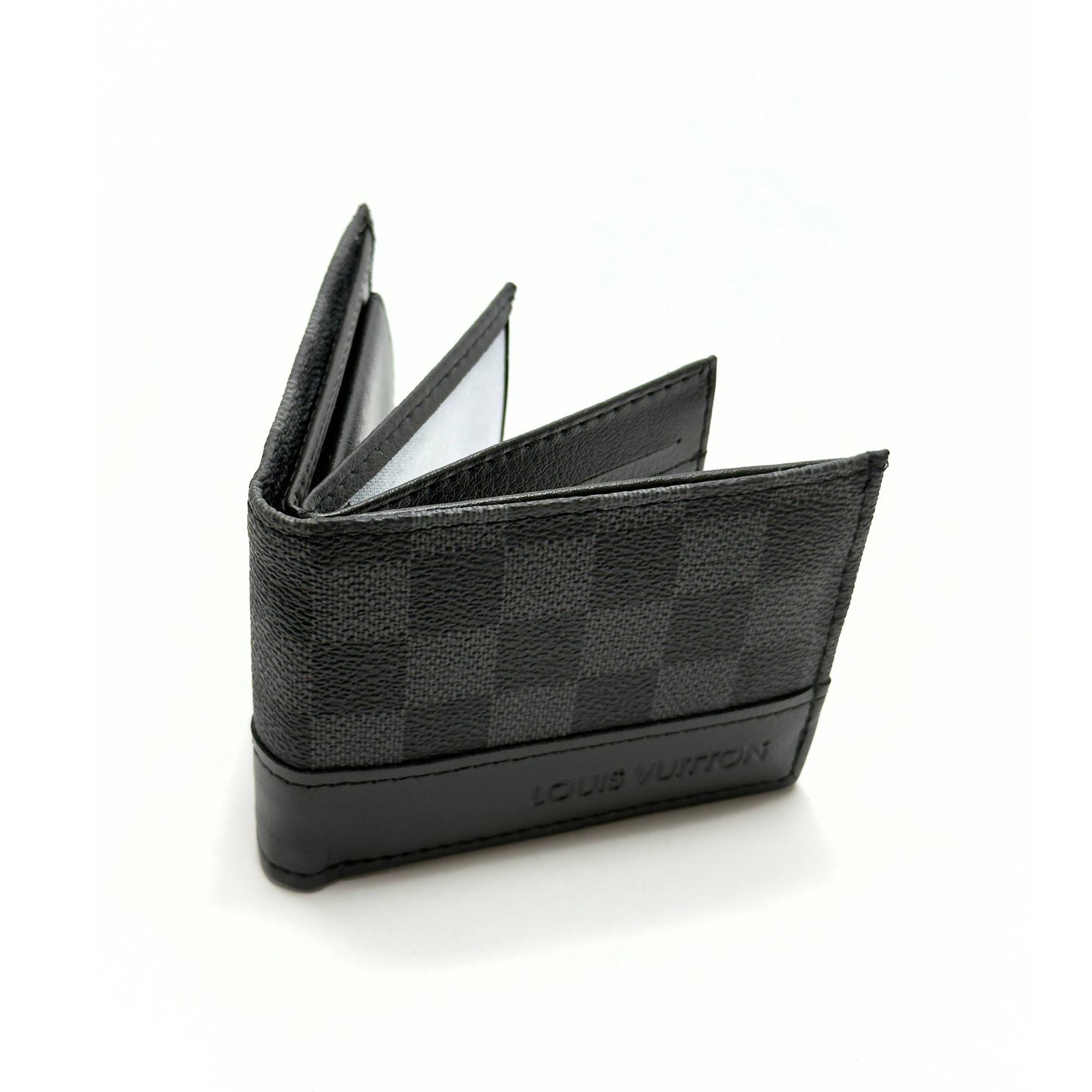 Louis Vuitton Canvas Wallet – Black Grey