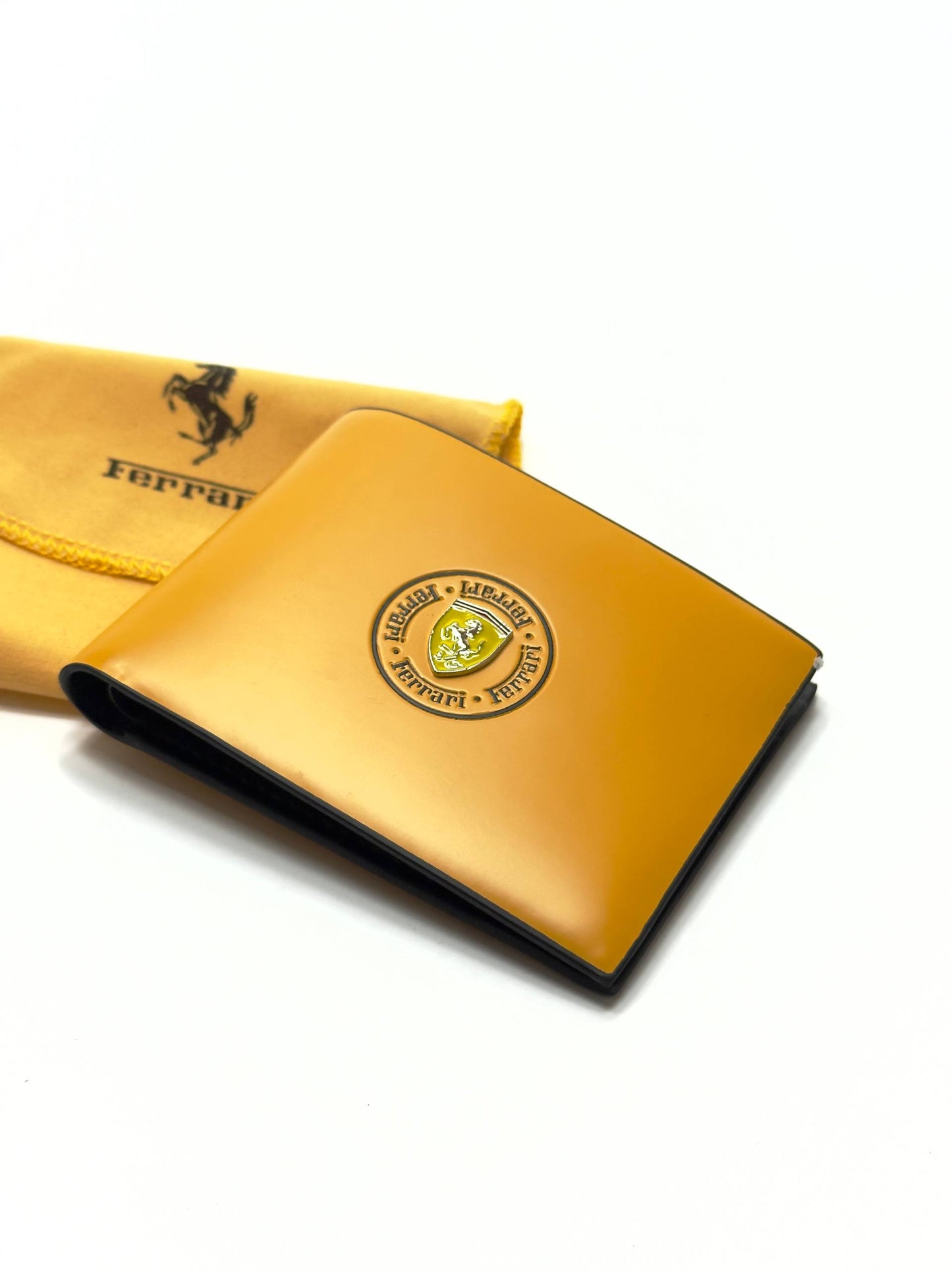 Ferrari Yellow Leather Wallet - Classic Edition