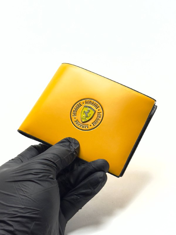 Ferrari Yellow Leather Wallet - Classic Edition