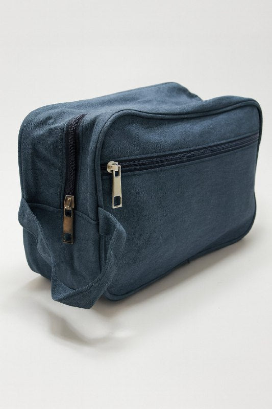 Classic Canvas Pouch – Navy Blue