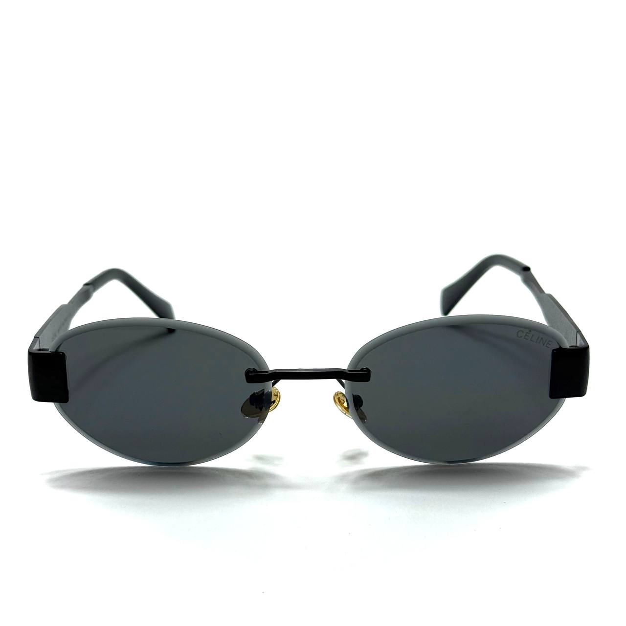 Celine Triomphe Oval – Black / Dark Grey