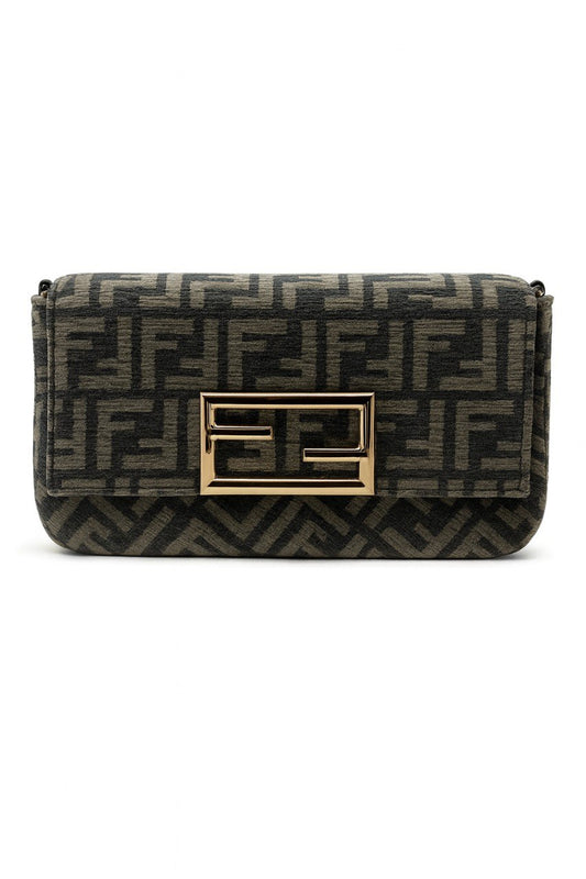 Fendi Velvet Bag – Grey