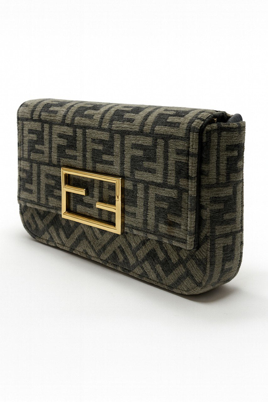 Fendi Velvet Bag – Grey