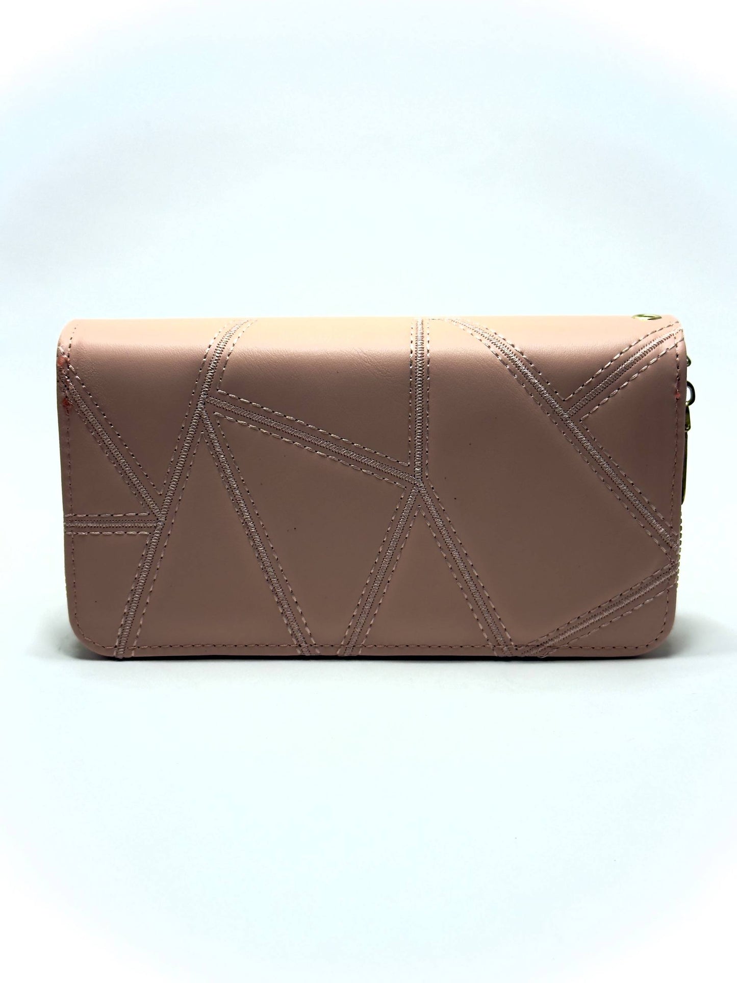 Double Zip Wallet - Beige