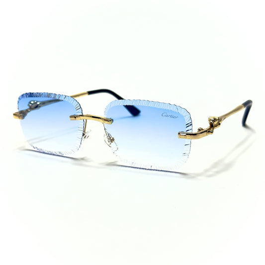 Cartier CT0425S Rimless – Gold Blue Gradient