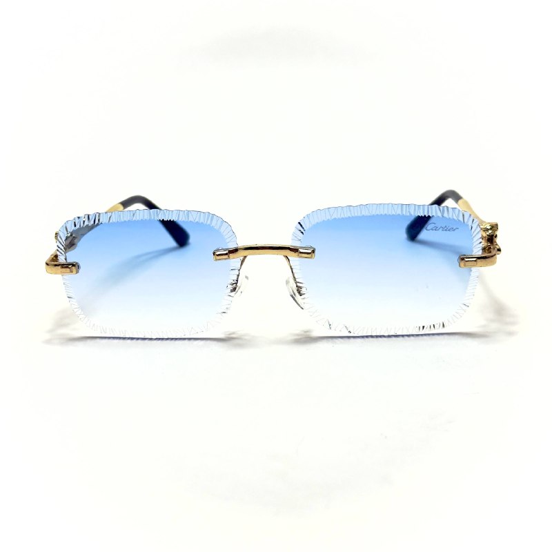 Cartier CT0425S Rimless – Gold Blue Gradient