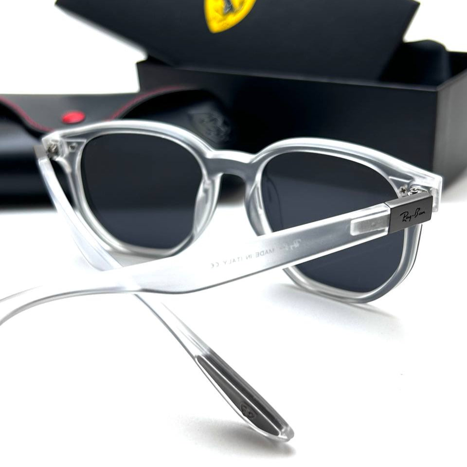 Ray-Ban Ferrari RB4310M – White Black Polarized