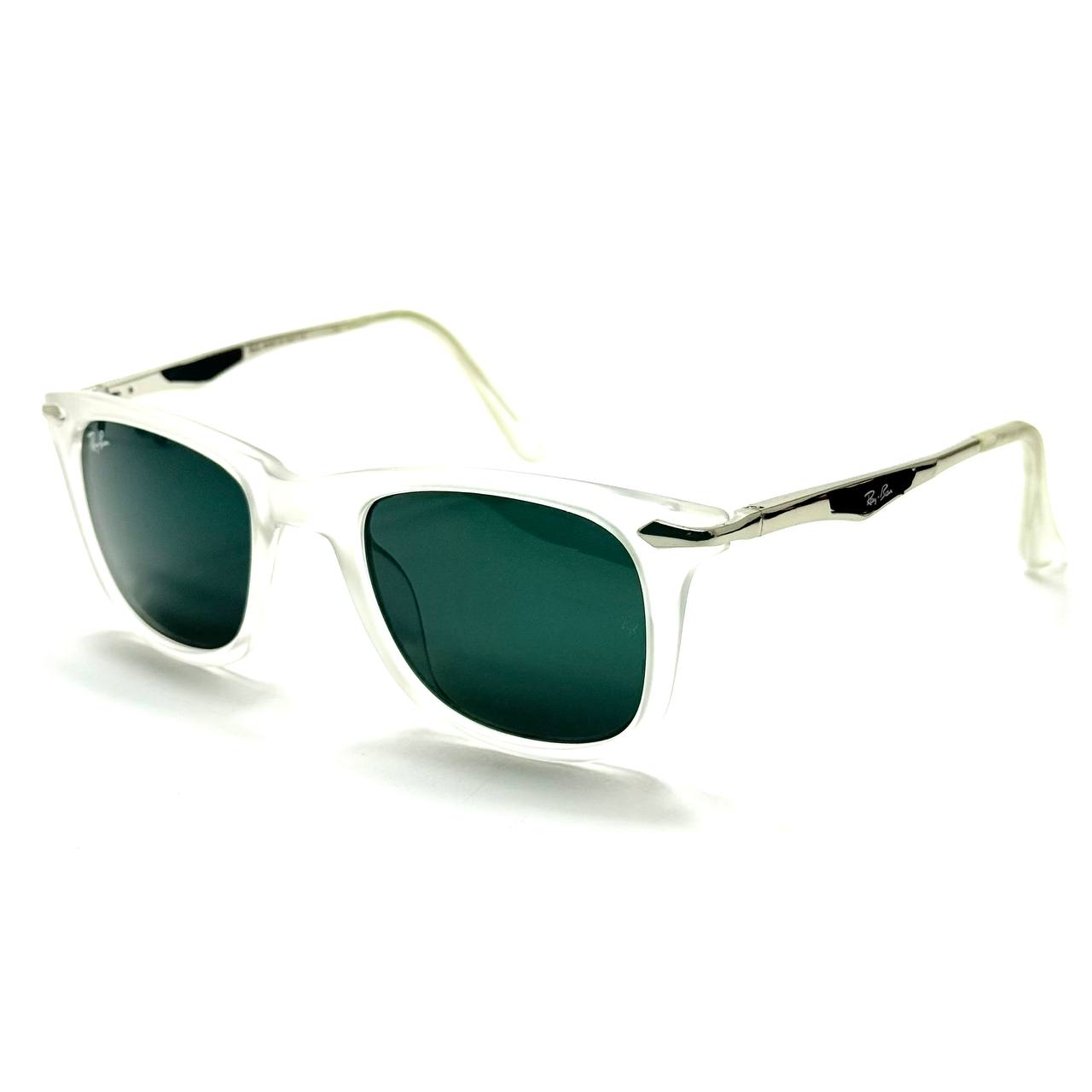 Ray-Ban RB4165 Frost– Clear Frame / Green Classic Lenses