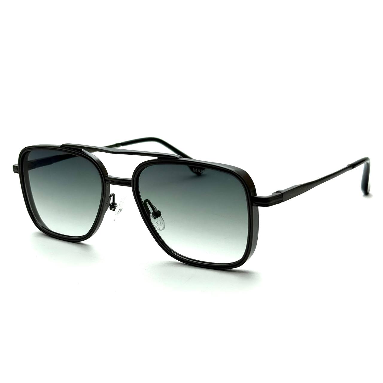 Marc Jacobs Square Sunglasses – Black Frame / Gradient Grey Lenses