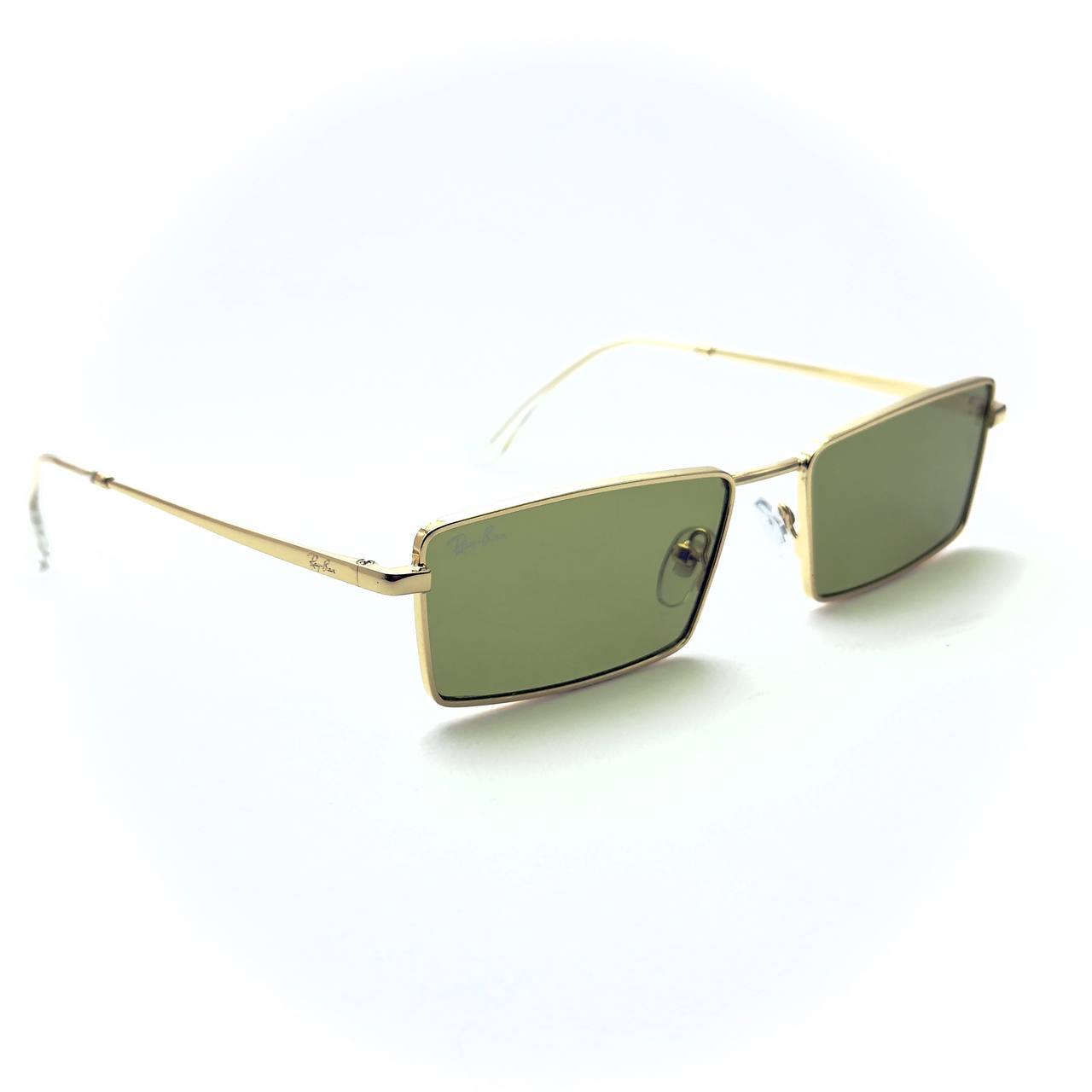 Ray-Ban RB3741 - Gold Frame, Olive Lens