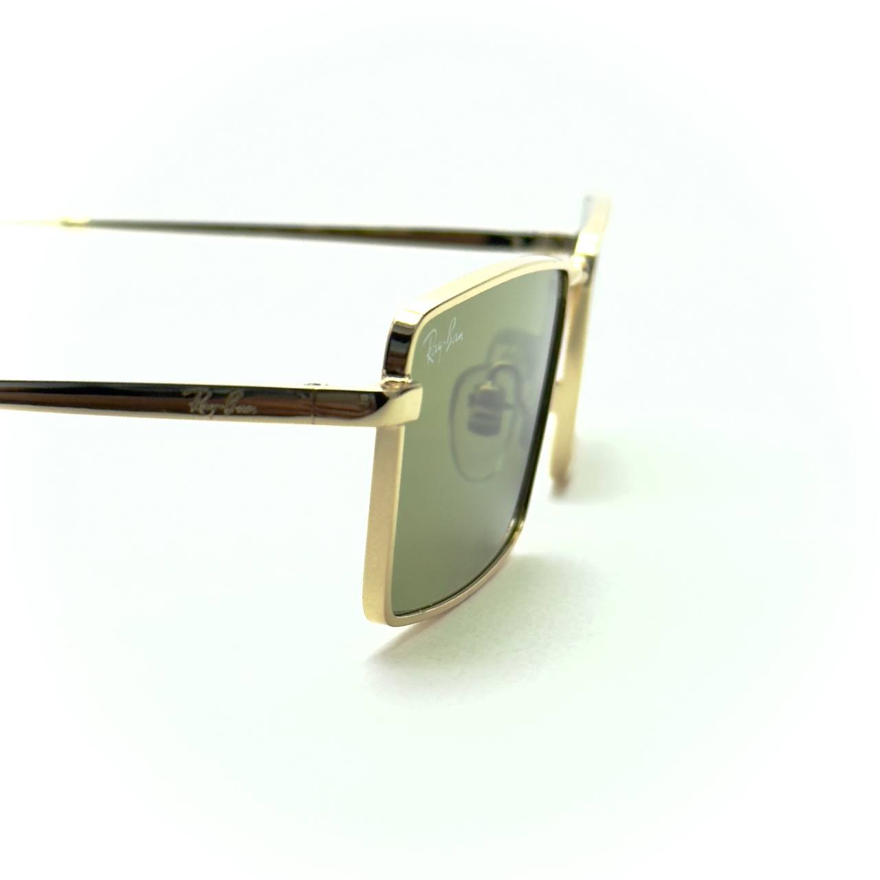 Ray-Ban RB3741 - Gold Frame, Olive Lens