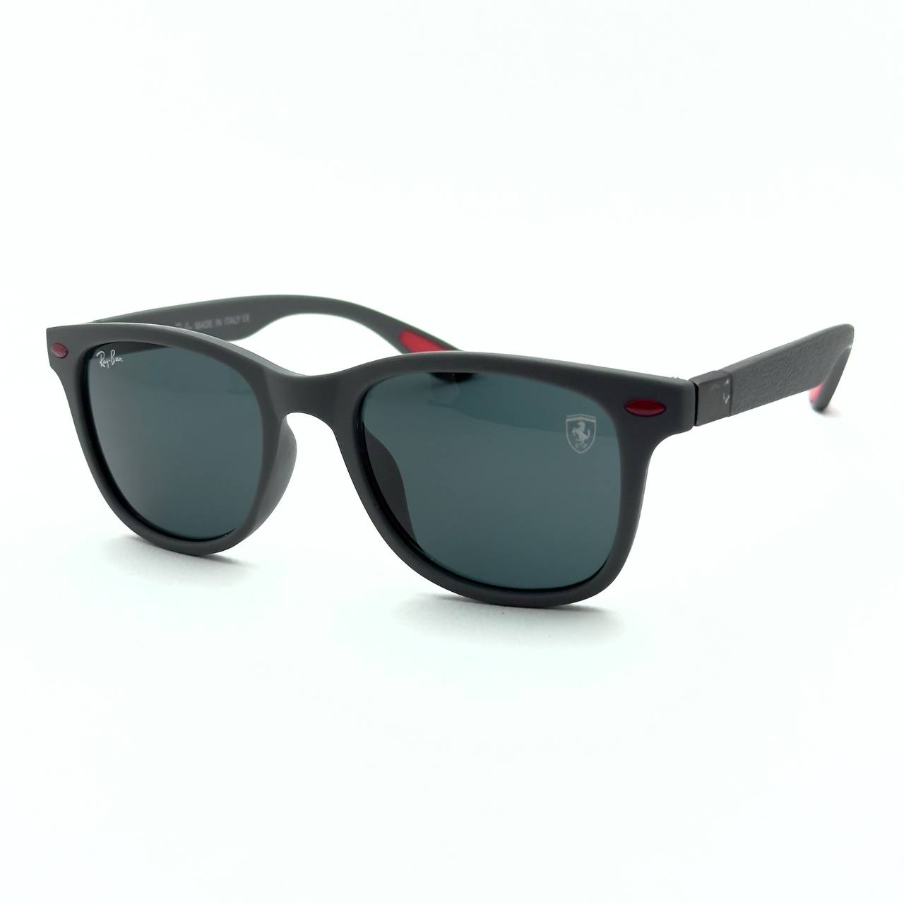 Ray-Ban Ferrari RB4195M - (Matte Grey Frame / Dark Grey Lens)