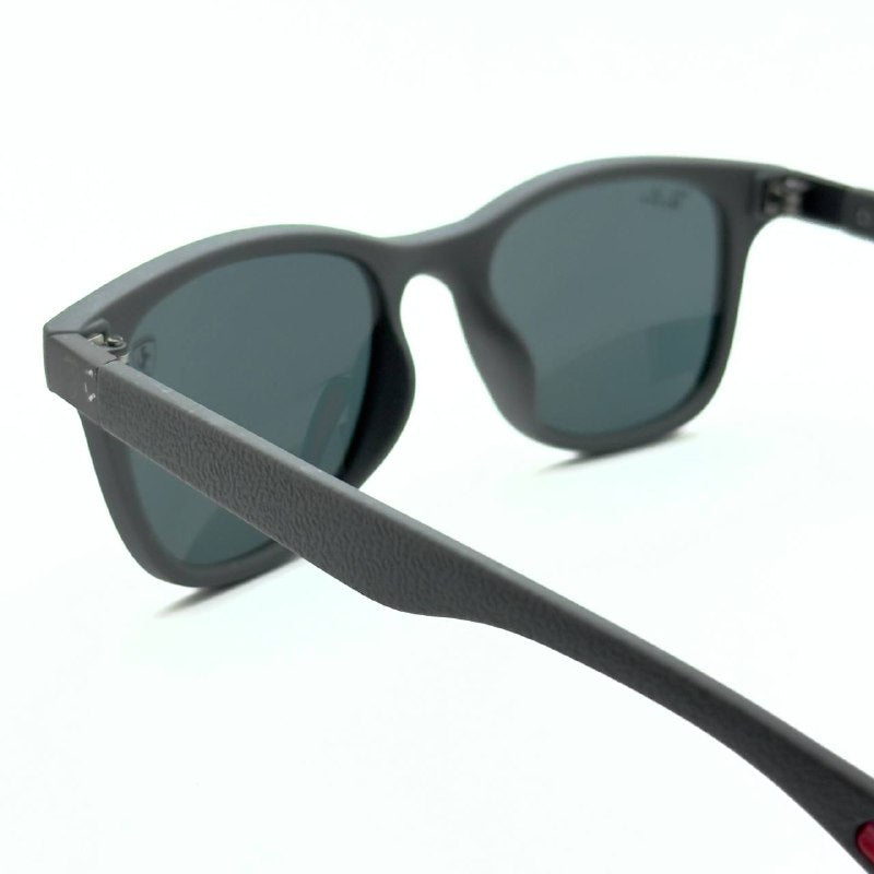 Ray-Ban Ferrari RB4195M - (Matte Grey Frame / Dark Grey Lens)