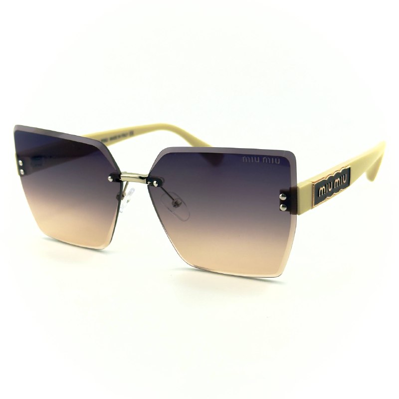 Miu Miu Mirage - Gold / Purple-Brown Gradient Lens