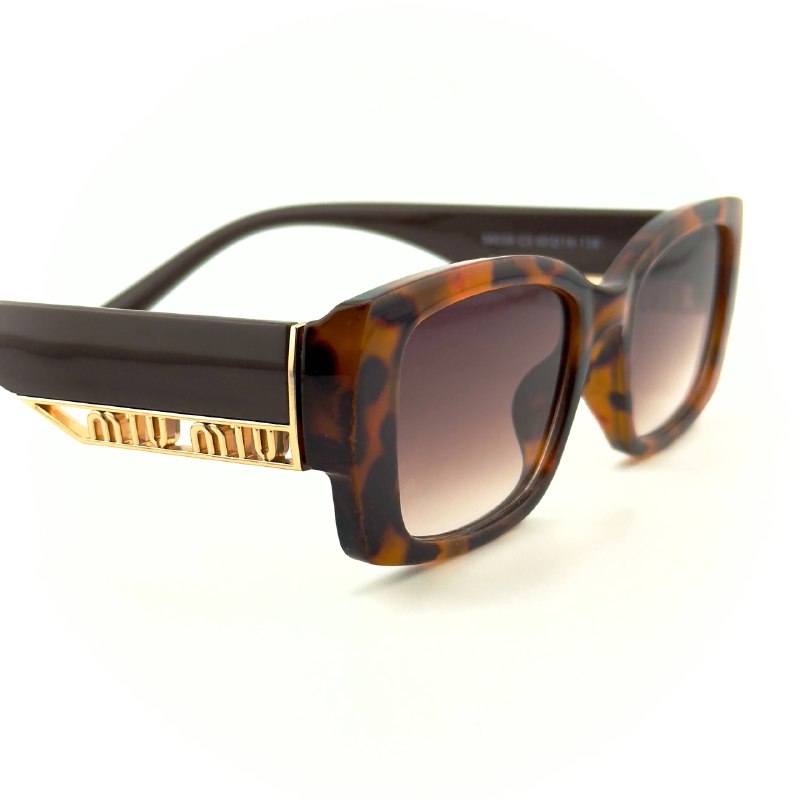 Miu Miu Oversized - Brown Tortoise