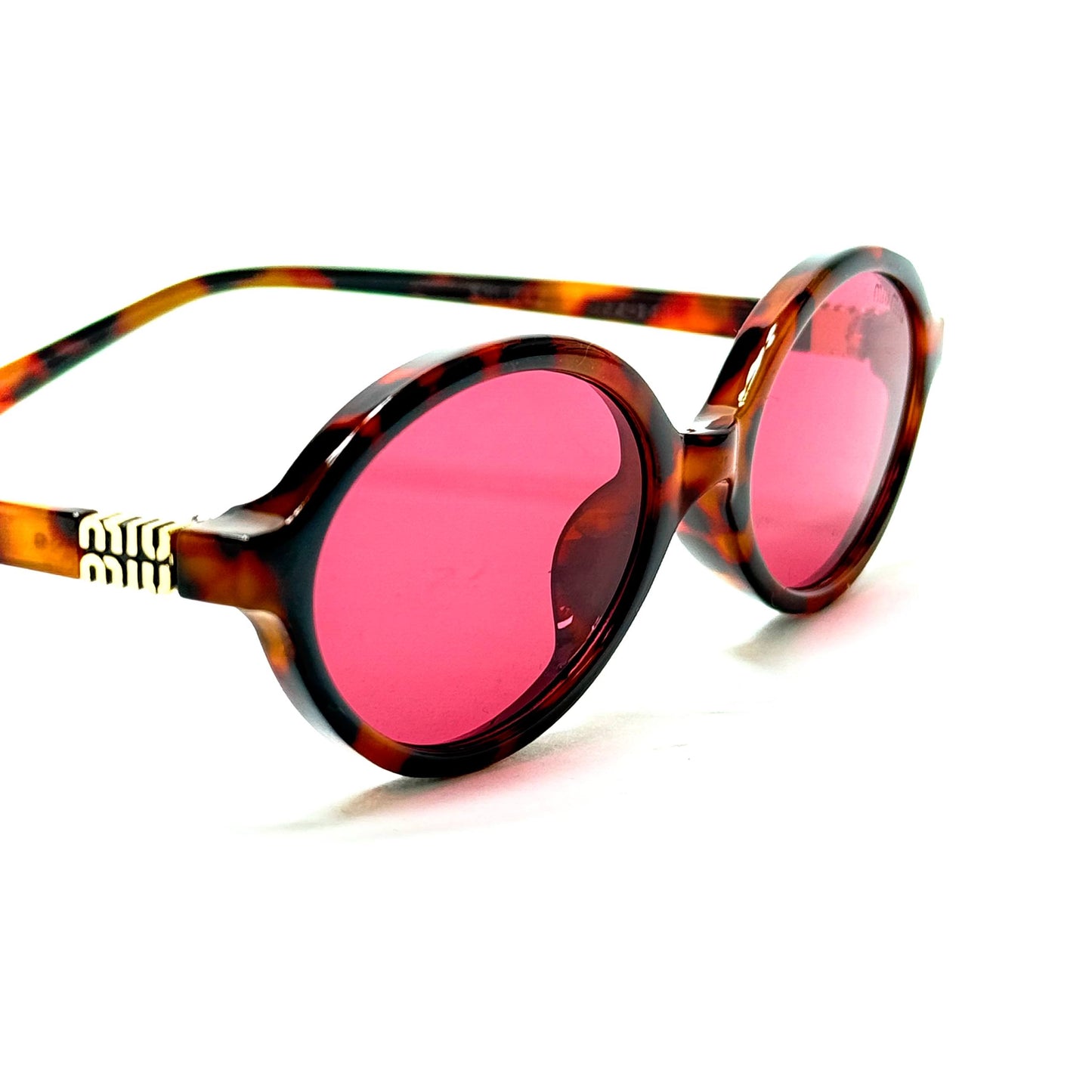 Miu Miu SMU 10Q - Dark Pink Tortoise