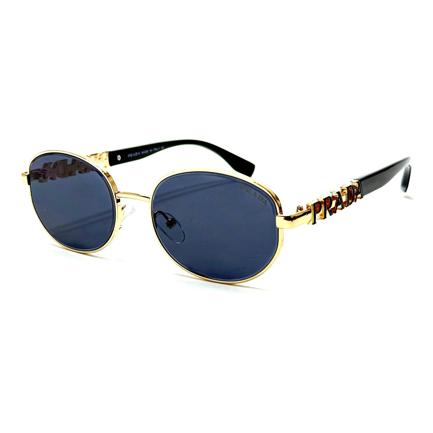 Prada Iconic Oval – Gold Black
