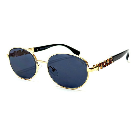 Prada Iconic Oval – Gold Black