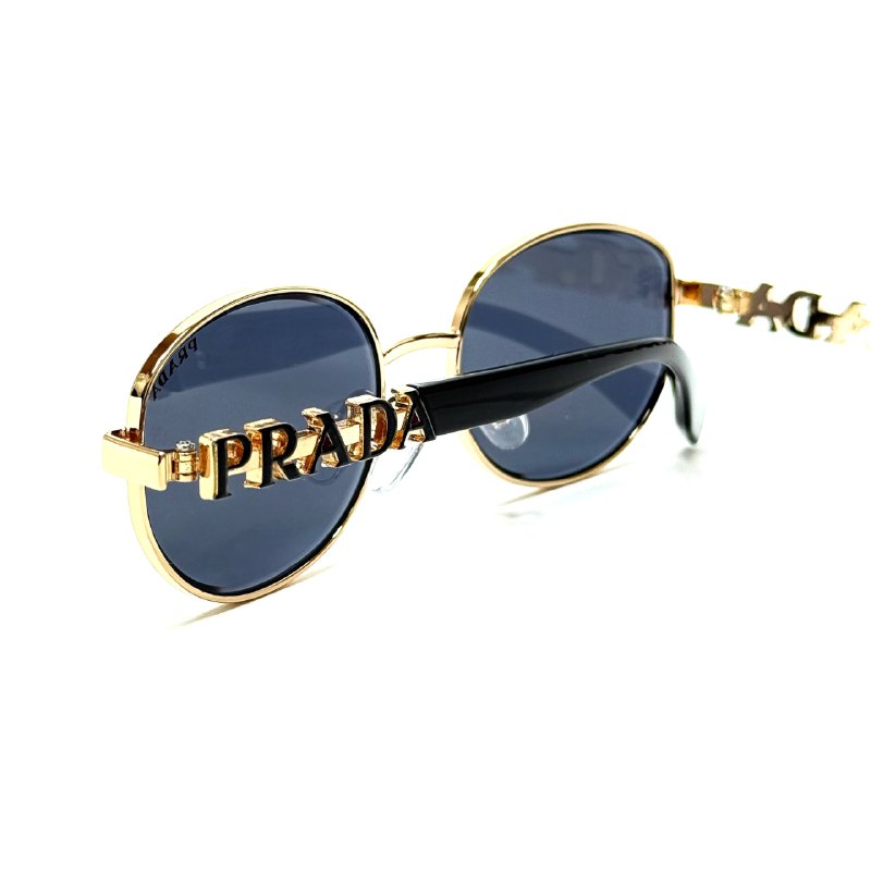 Prada Iconic Oval – Gold Black