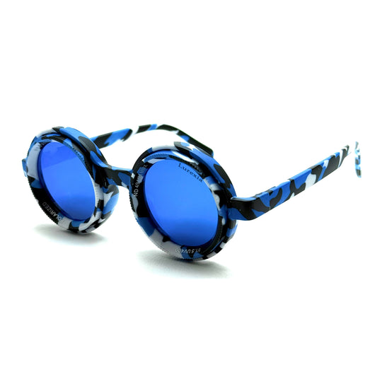 Lurexia Adjustable Sunglasses – Blue Camo Polarized