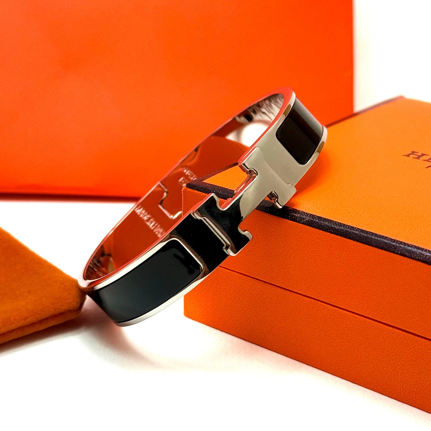 Hermès Clic H - Silver Black