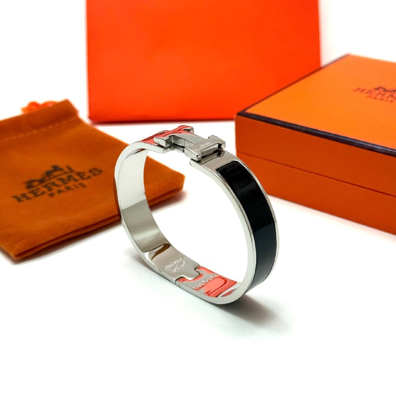 Hermès Clic H - Silver Black