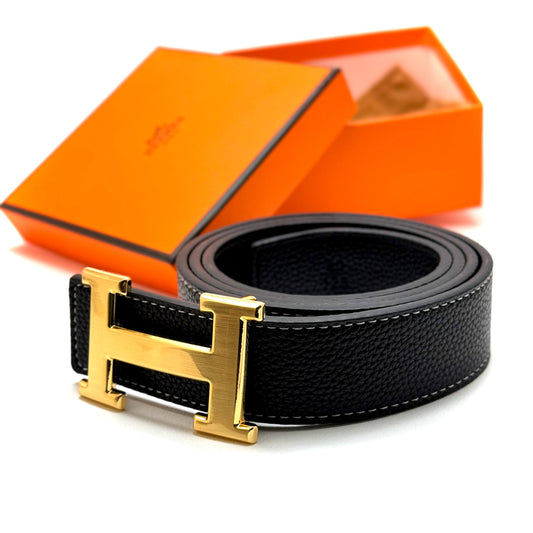 Hermès Constance Belt - Black Gold