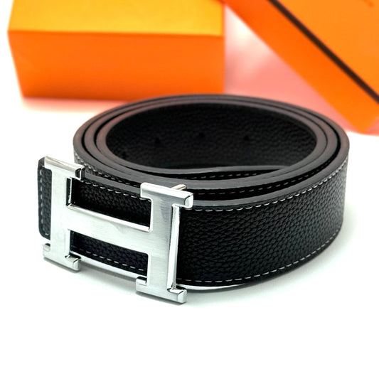 Hermès Constance Belt  - Silver Black