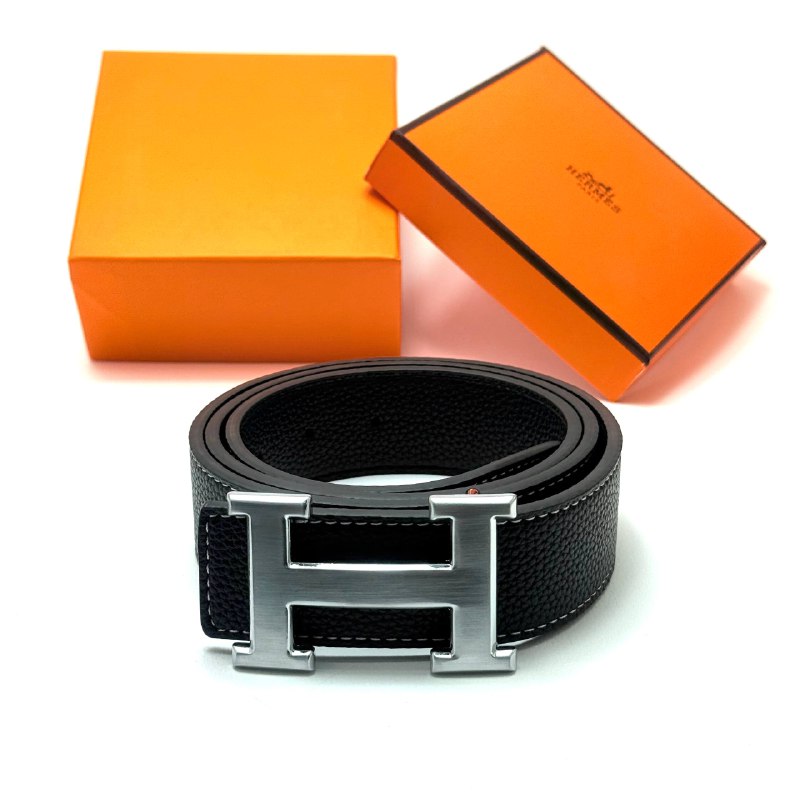 Hermès Constance Belt  - Silver Black