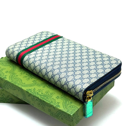 Gucci GG Supreme Zip Wallet — Multicolor