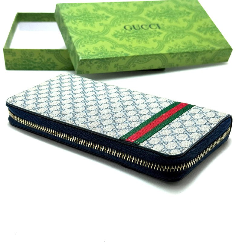 Gucci GG Supreme Zip Wallet — Multicolor