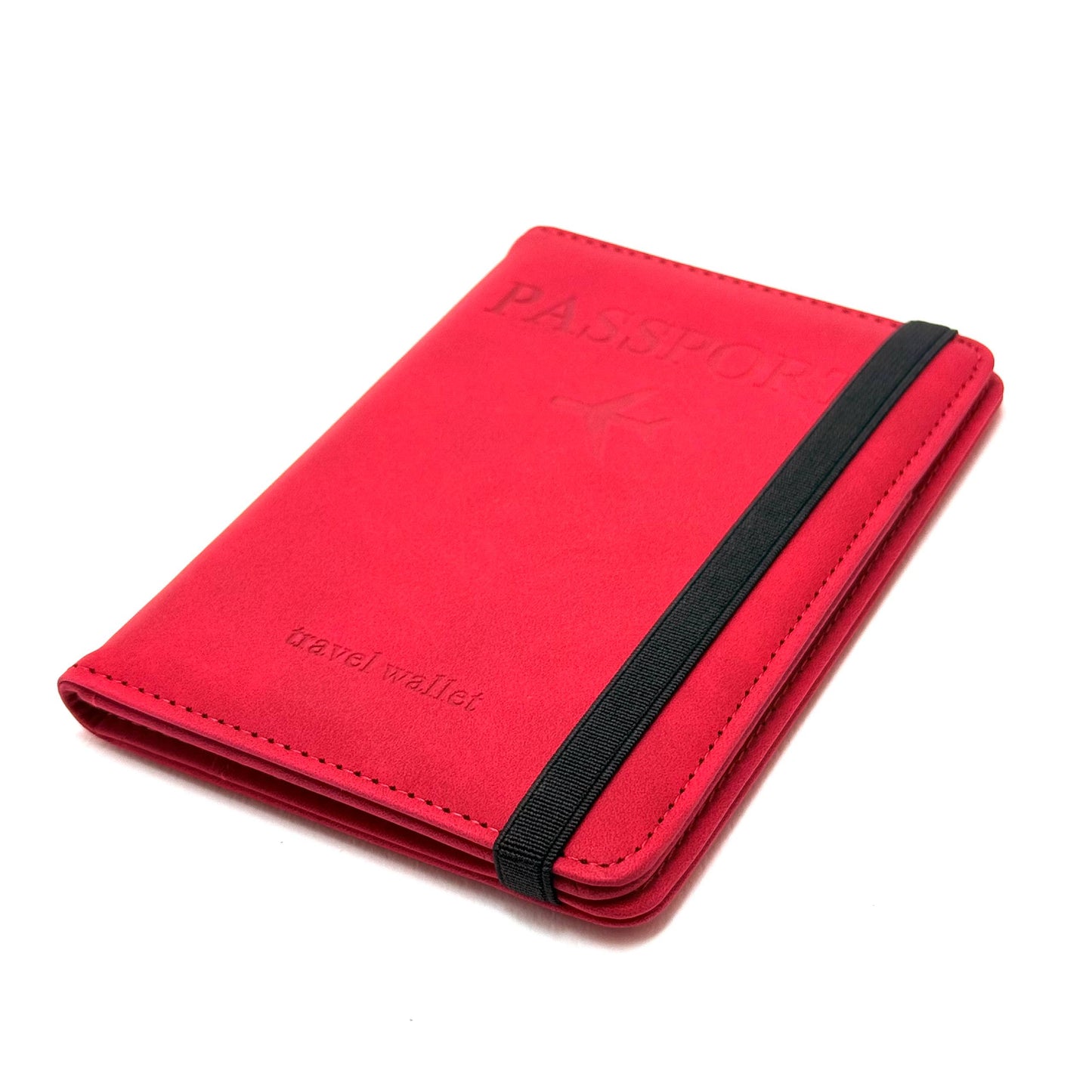 Travel Passport Wallet — Red