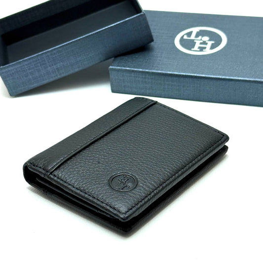Terre d’Hermès Classic Wallet — Black Leather