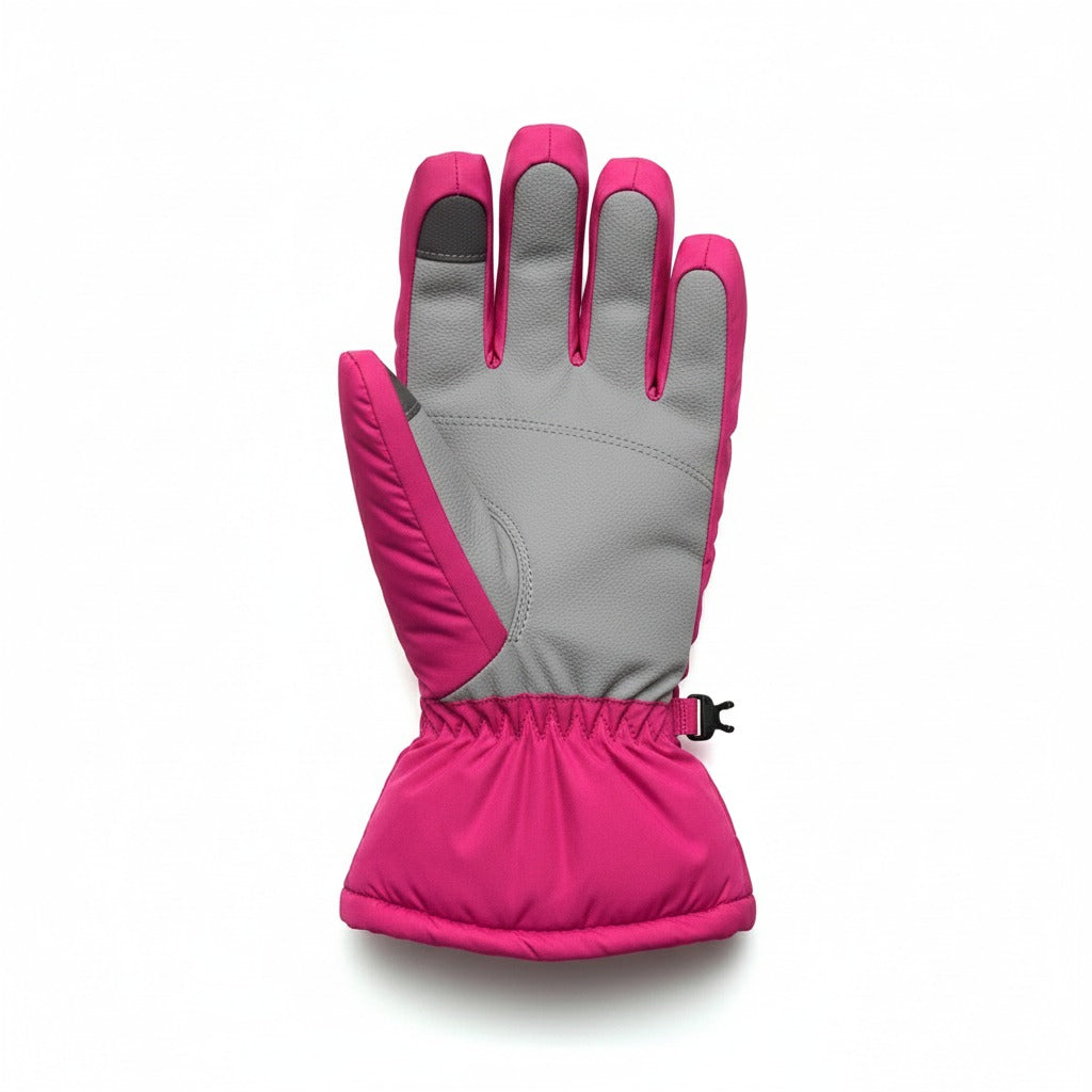 Thermal Winter Gloves – Pink Grey