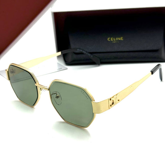 Celine CL40268U – Gold Green Octagon