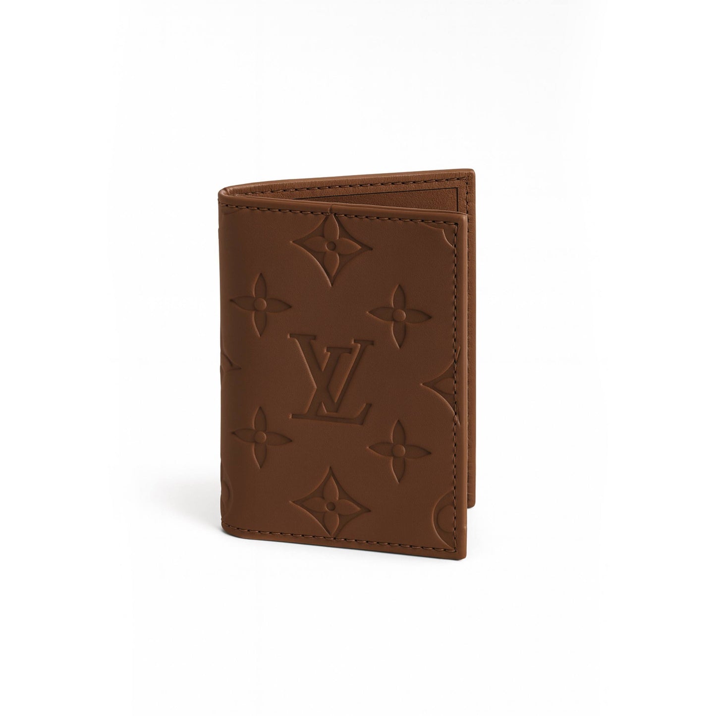 L.V. Soft Leather Mini Wallet – Brown