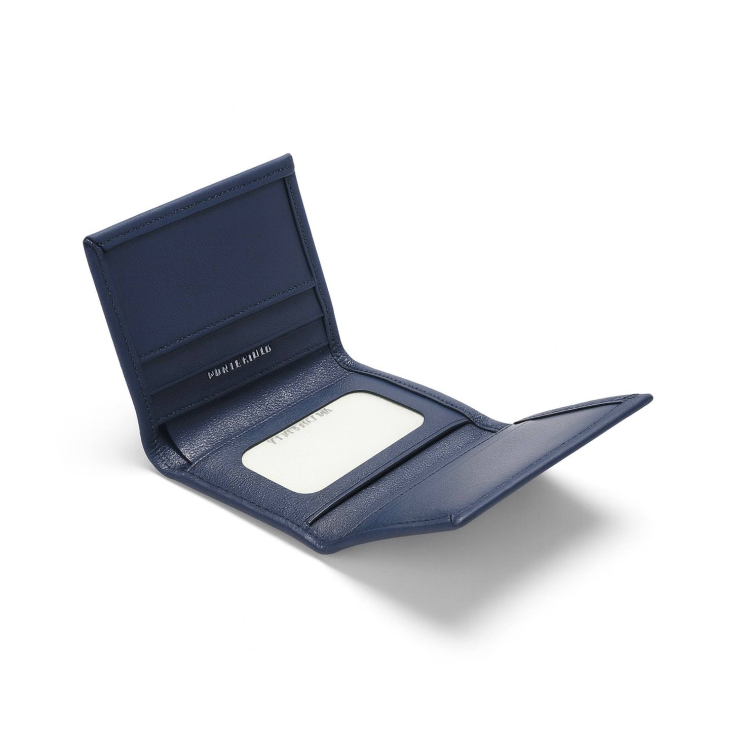 L.V. Soft Leather Mini Wallet – Dark Blue