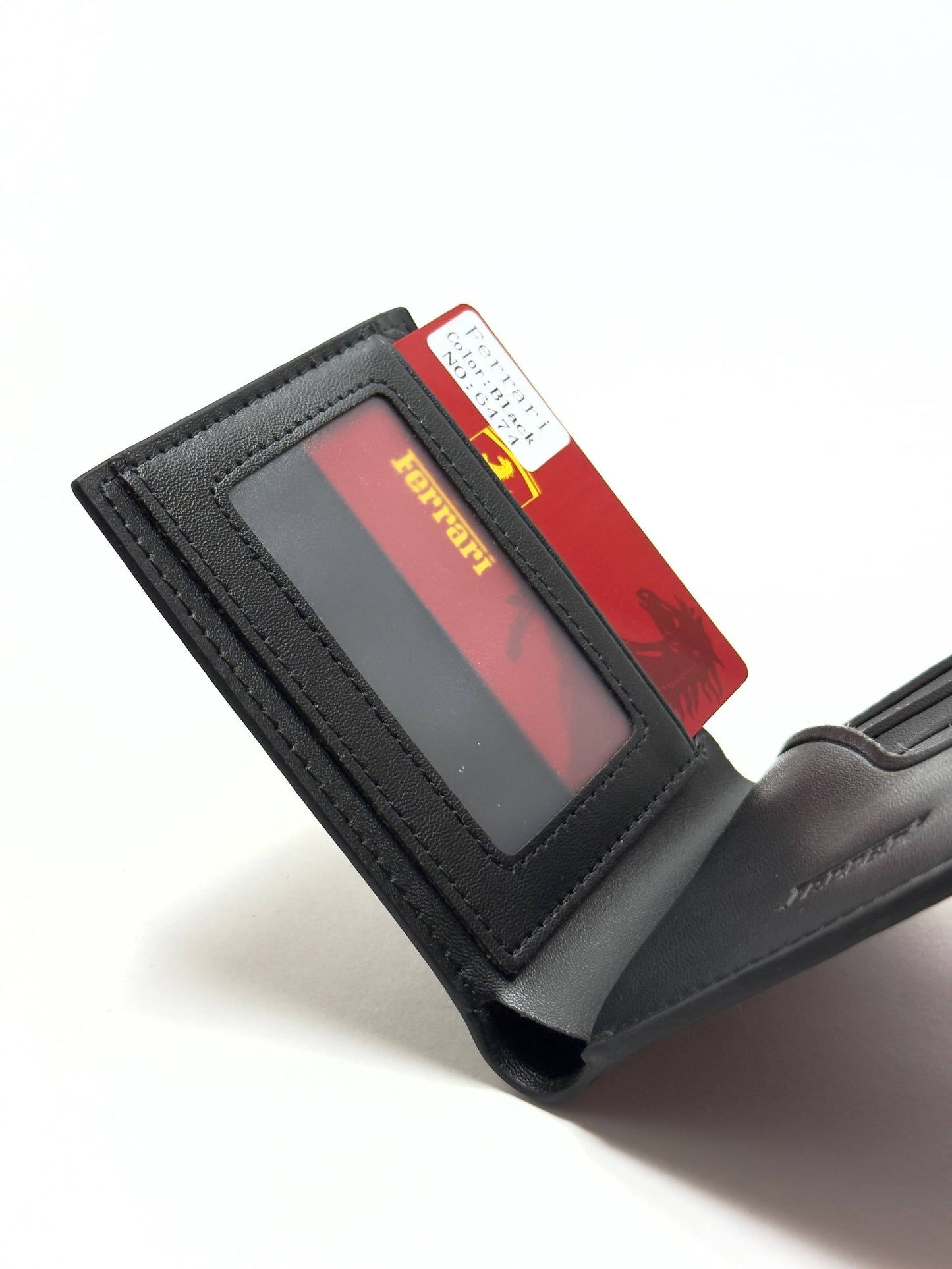 Ferrari Black Leather Wallet - Classic Edition