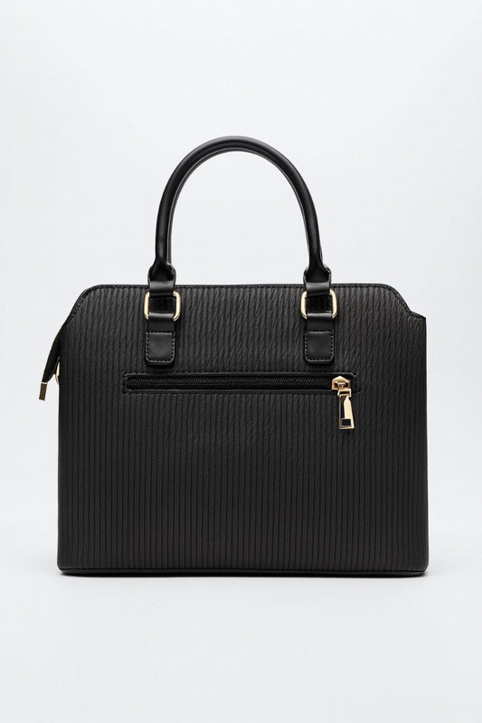 Leather Medium Bag – Black