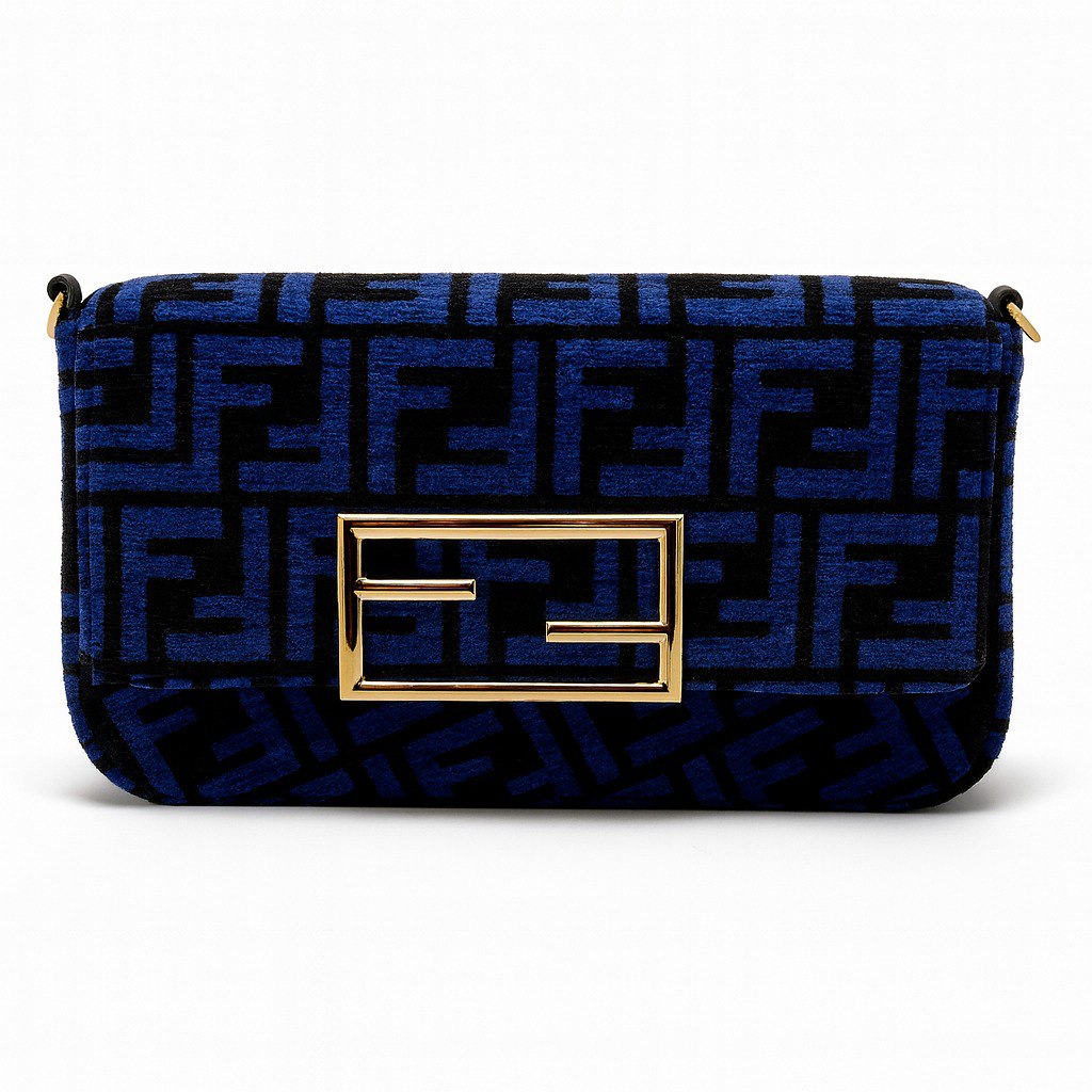 Fendi Navy Shoulder Bag – Blue