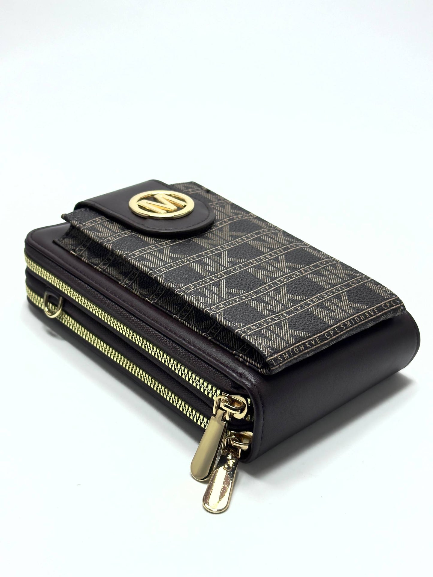 Zip Wallet – Black Diamond Design