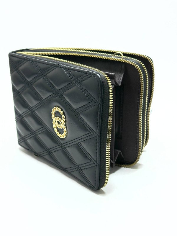 Monaco Quilted Wallet – Double Zip Edition